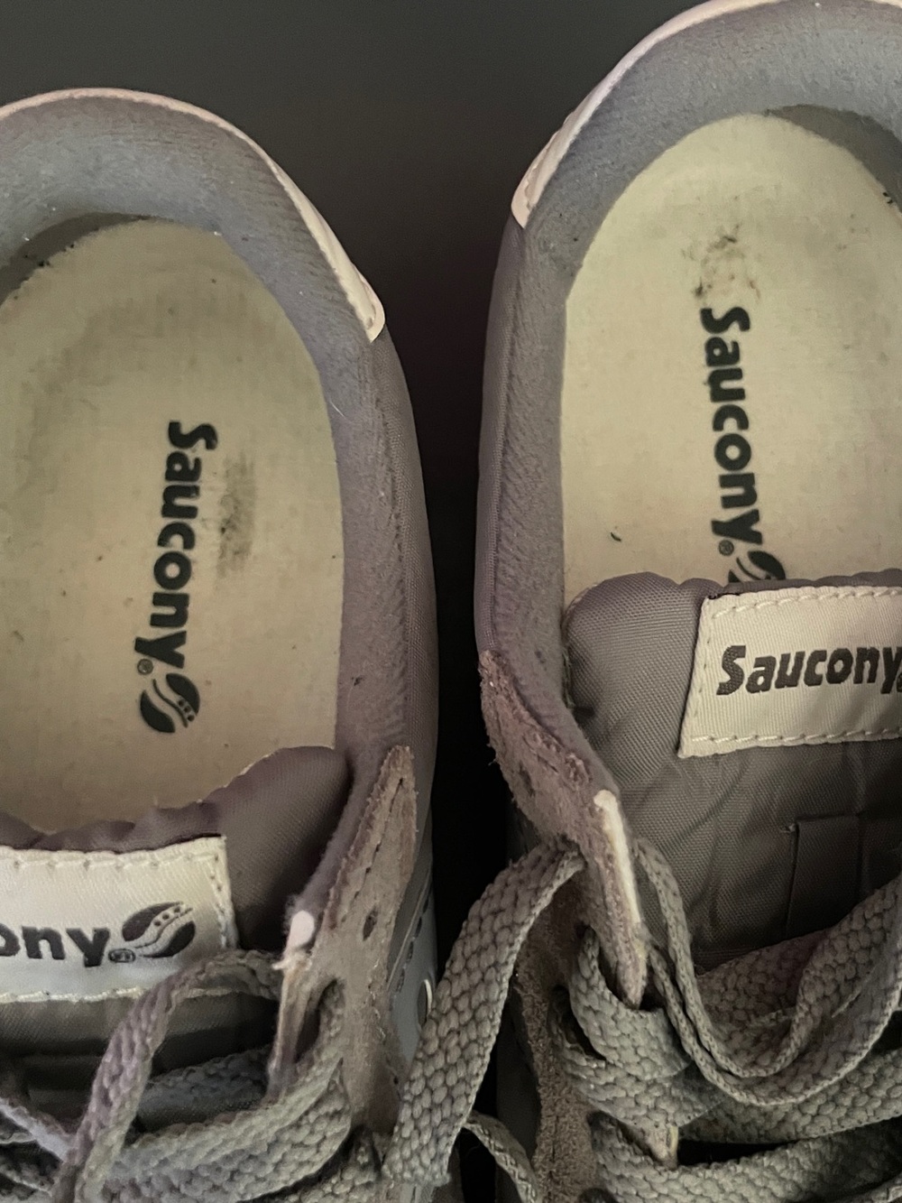 Saucony Originals Bullet Gray White Suede Nylon Sneakers Men’s 7 Heritage - Picture 8 of 14